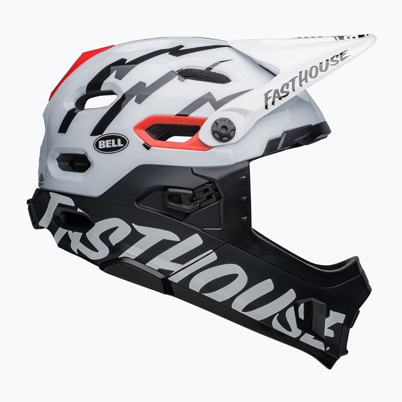 Bell Fahrradhelm FF Super DH MIPS Spherical fasthouse matt glänzend schwarz/weiss 2