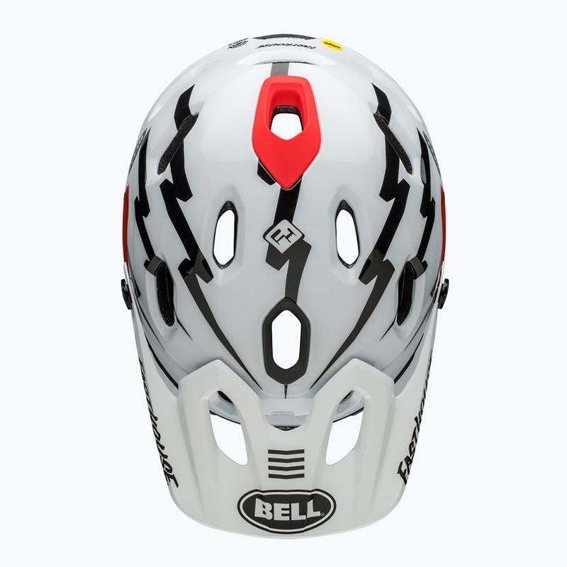 Bell Fahrradhelm FF Super DH MIPS Spherical fasthouse matt glänzend schwarz/weiss 6