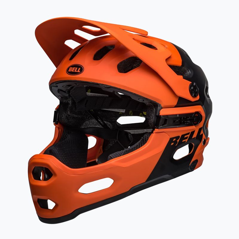 Bell Full Face Super 3R MIPS matt orange/schwarz Fahrradhelm