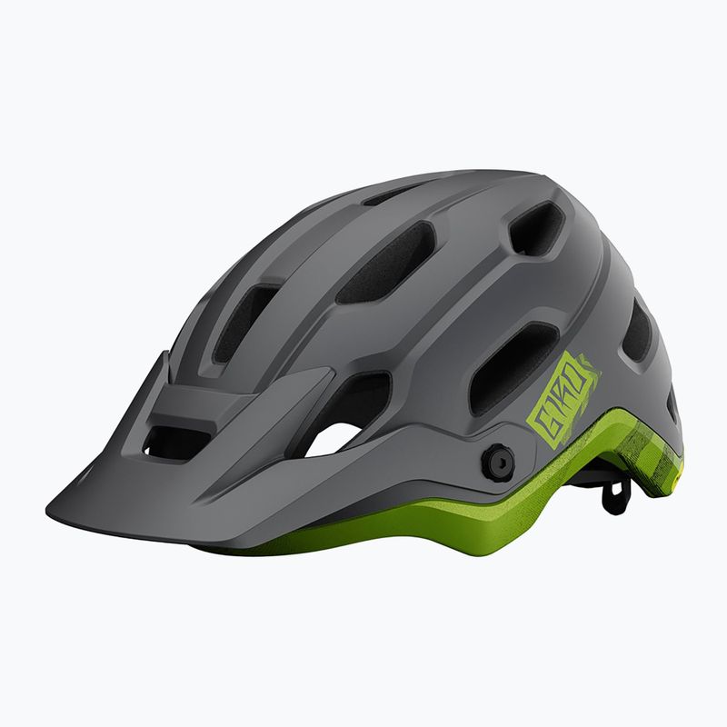 Fahrradhelm Giro Source Integrated MIPS matte metallic black/ano lime