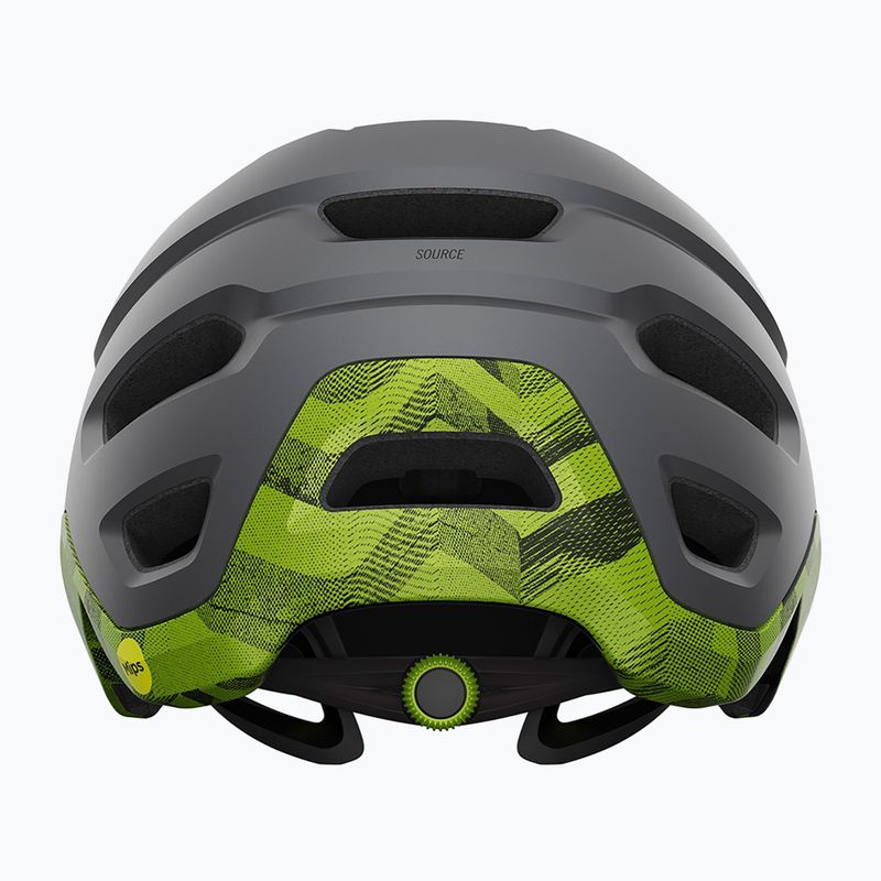 Fahrradhelm Giro Source Integrated MIPS matte metallic black/ano lime 3