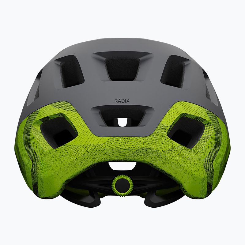Giro Radix matt metallic schwarz/ano lime Fahrradhelm 3