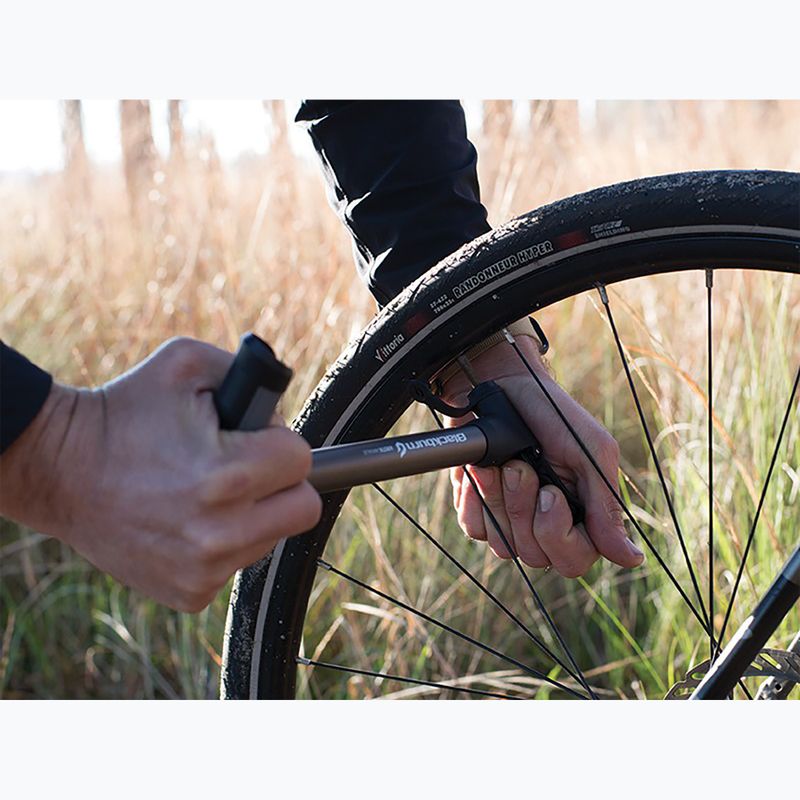 Fahrradpumpe Blackburn Airstick Anyvalve HV 160psi dark grey 3