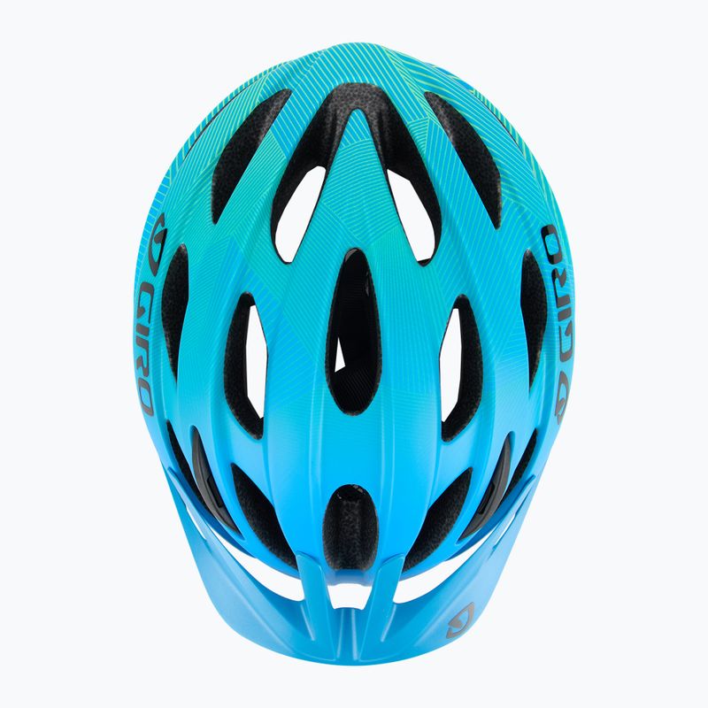 Giro Raze matt blau/lime Kinderfahrradhelm 6