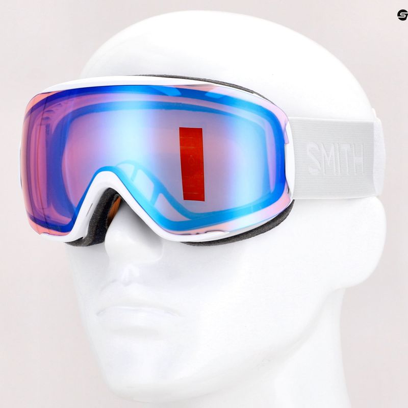 Skibrille Smith Moment white vapor/chromapop photochromic rose flash M745 9