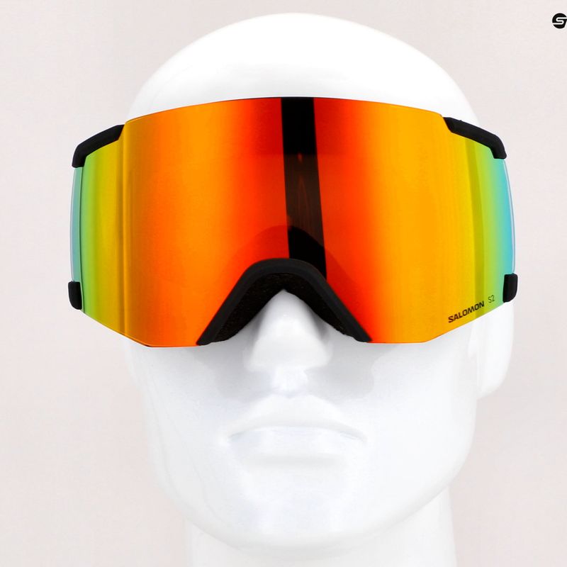 Skibrille Salomon S/View black/ml mid red L4763 11