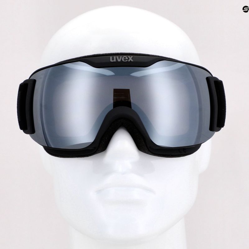 Skibrille UVEX Downhill 2 S LM black mat/mirror silver/clear 55//438/226 8