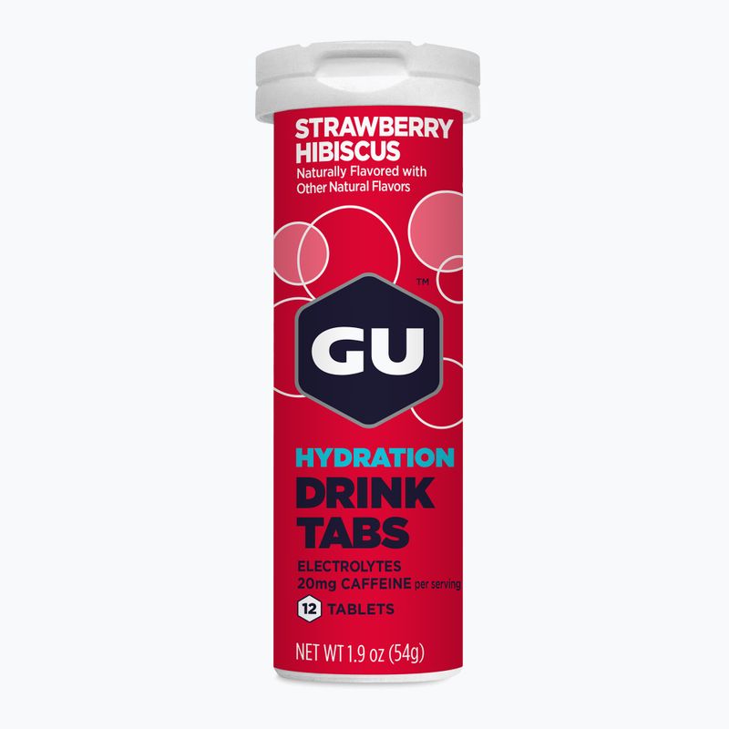 Isotonisches Getränk GU Hydration Drink 12 Tabs Erdbeere/Hibiskus