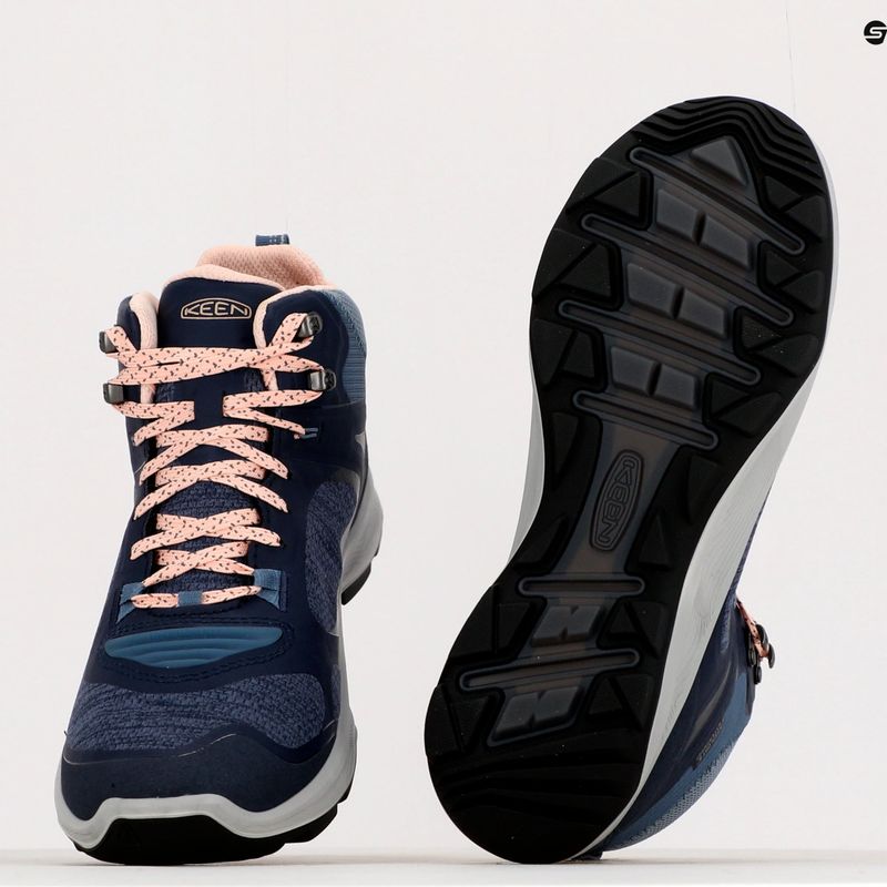 Damen-Trekking-Schuhe KEEN Terradora Flex Mid navy blau 1026877 12