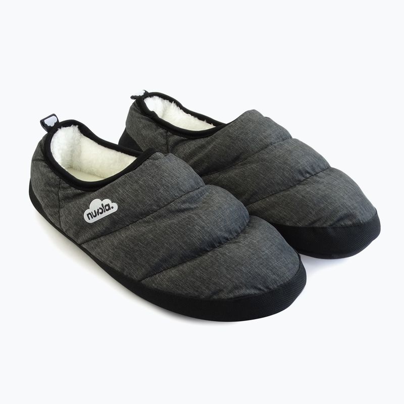 Nuvola Classic Marbled Chill Winter Hausschuhe schwarz