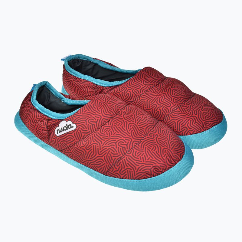 Nuvola Classic Bedruckte Nudel rote Winterpantoffeln