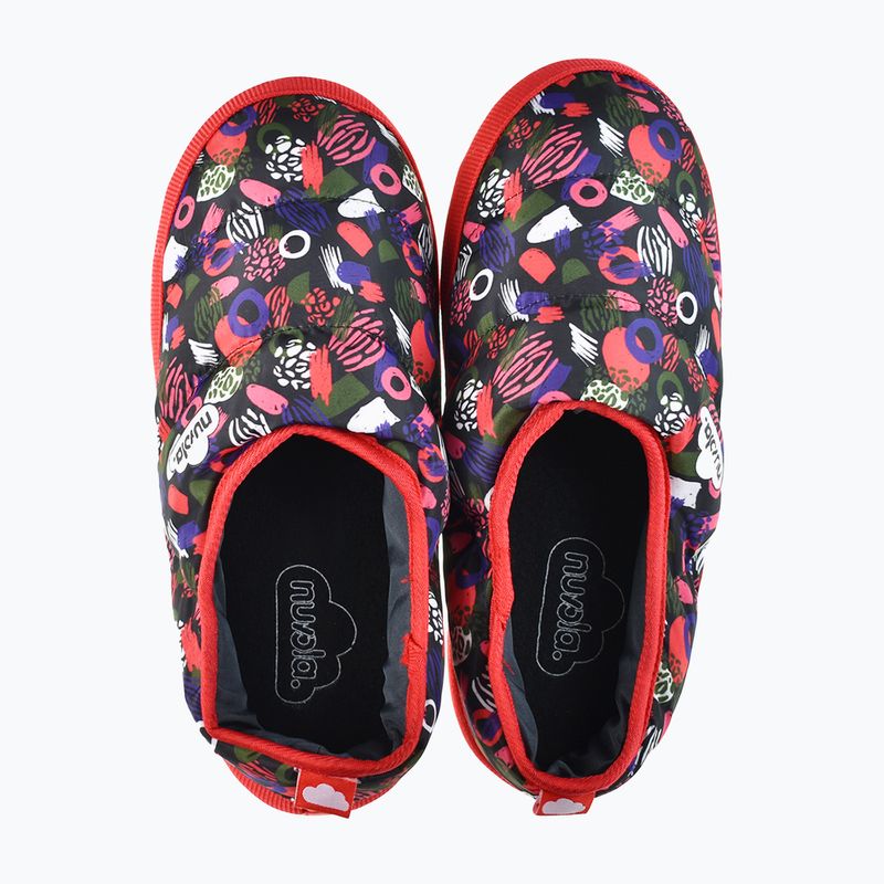 Kinder-Winterpantoffeln Nuvola Classic Bedruckte Guix koralle