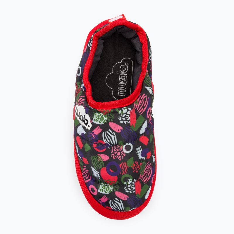 Kinder-Winterpantoffeln Nuvola Classic Bedruckte Guix koralle