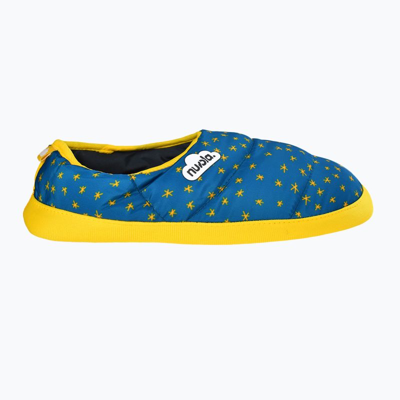 Nuvola Classic Bedruckte glitzernde blaue Kinder Winter Hausschuhe