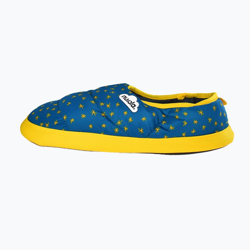 Nuvola Classic Bedruckte glitzernde blaue Kinder Winter Hausschuhe
