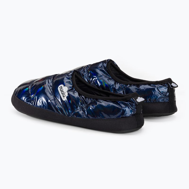 Nuvola Classic metallicblaue Winterpantoffeln