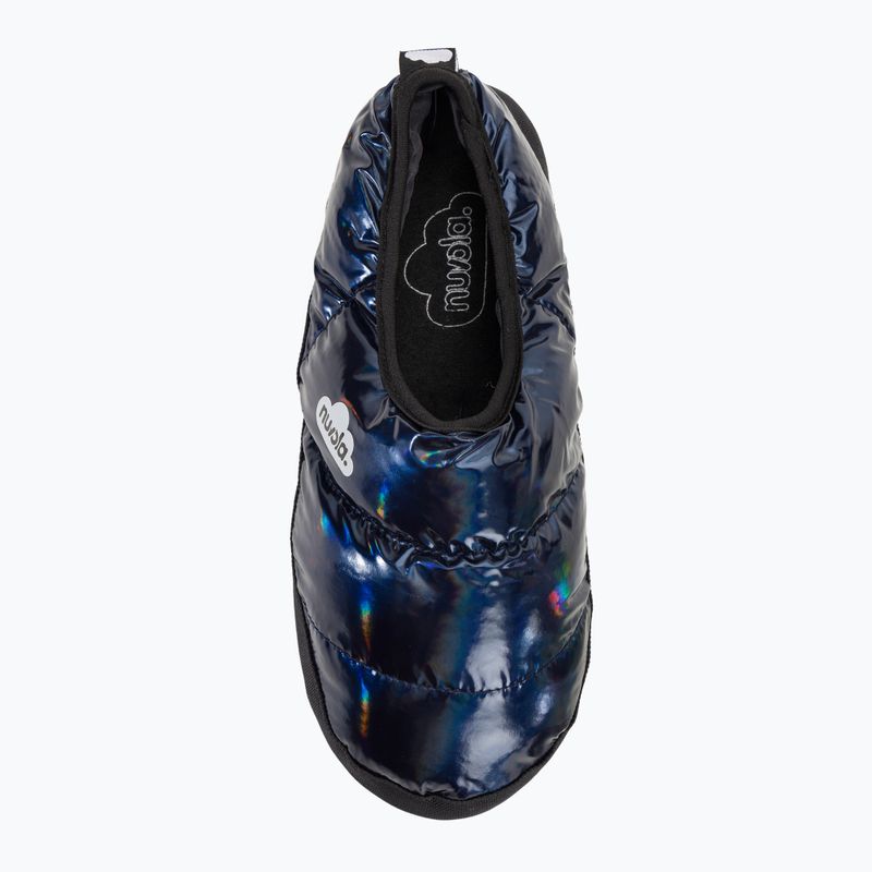 Nuvola Classic metallicblaue Winterpantoffeln