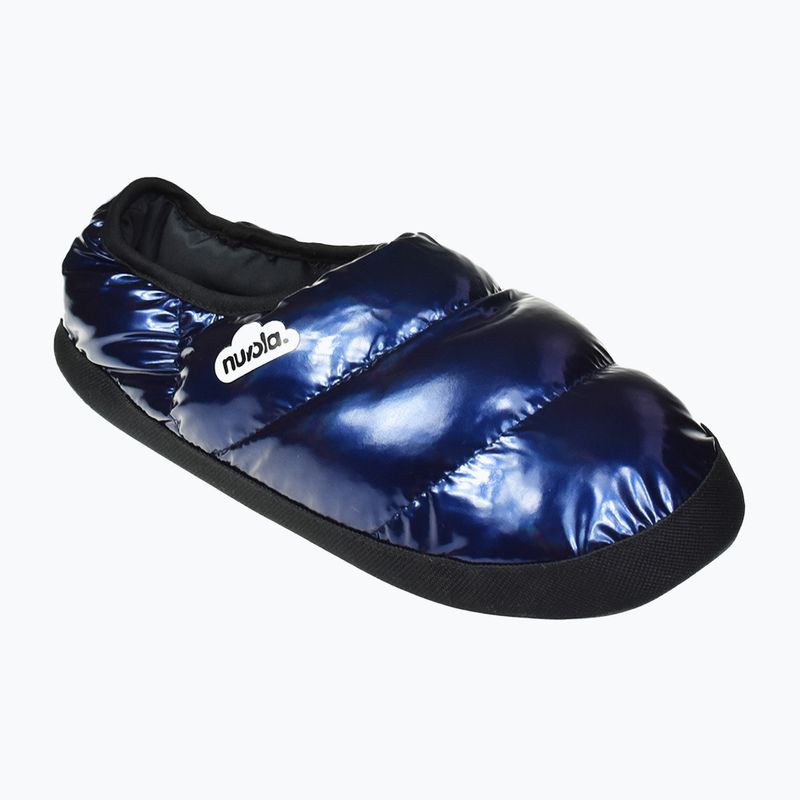 Nuvola Classic metallicblaue Winterpantoffeln