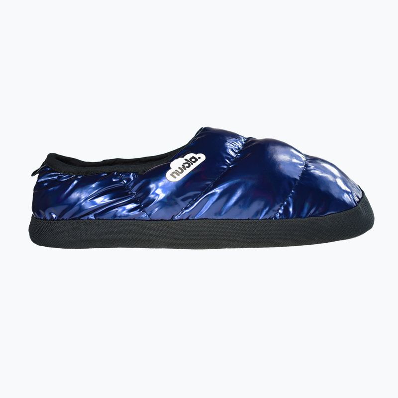 Nuvola Classic metallicblaue Winterpantoffeln