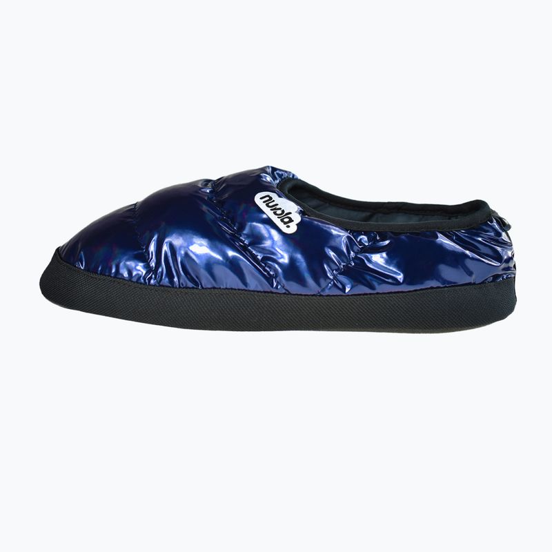 Nuvola Classic metallicblaue Winterpantoffeln