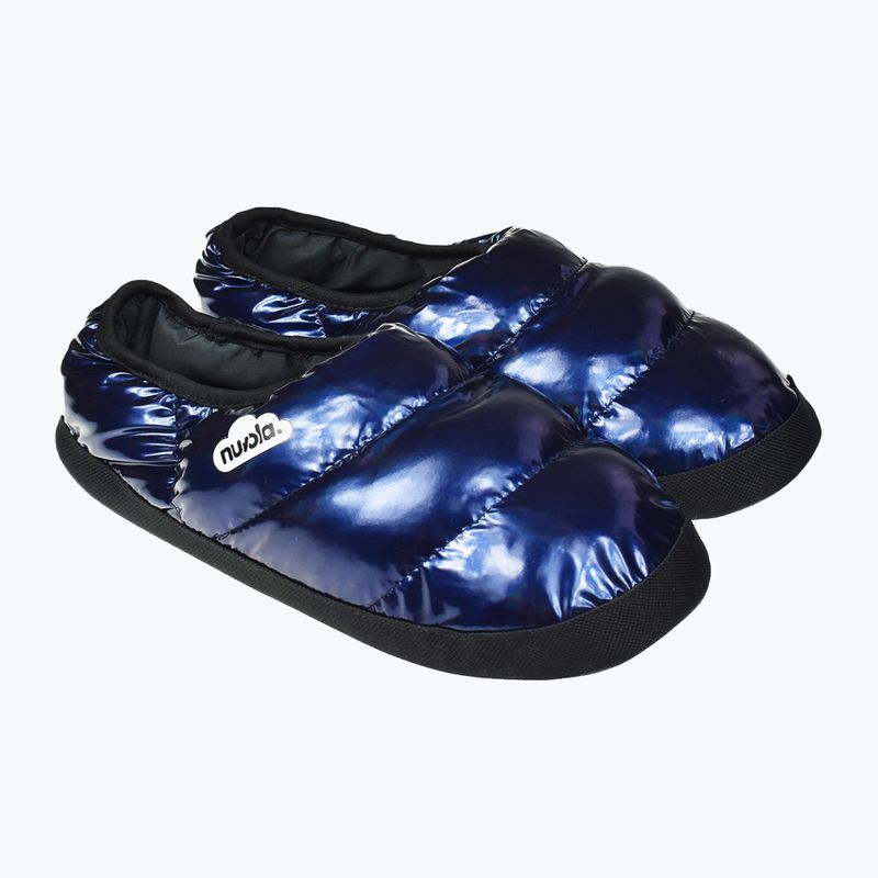 Nuvola Classic metallicblaue Winterpantoffeln