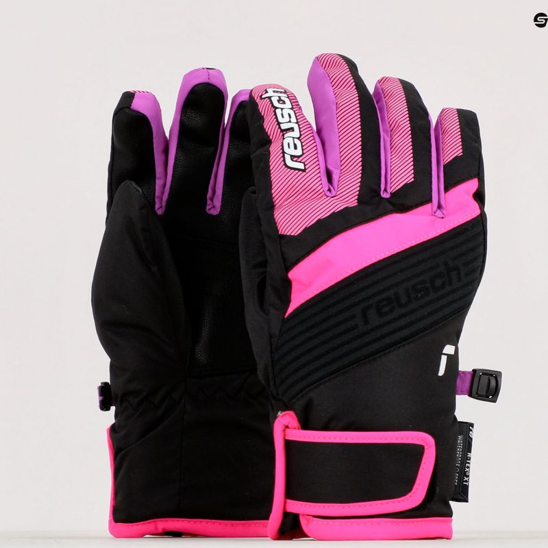 Skihandschuhe Kinder Reusch Duke R-Tex XT schwarz-rosa