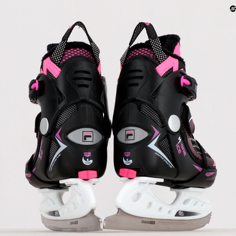 Schlittschuhe für Kinder FILA X-One G black/pink 11