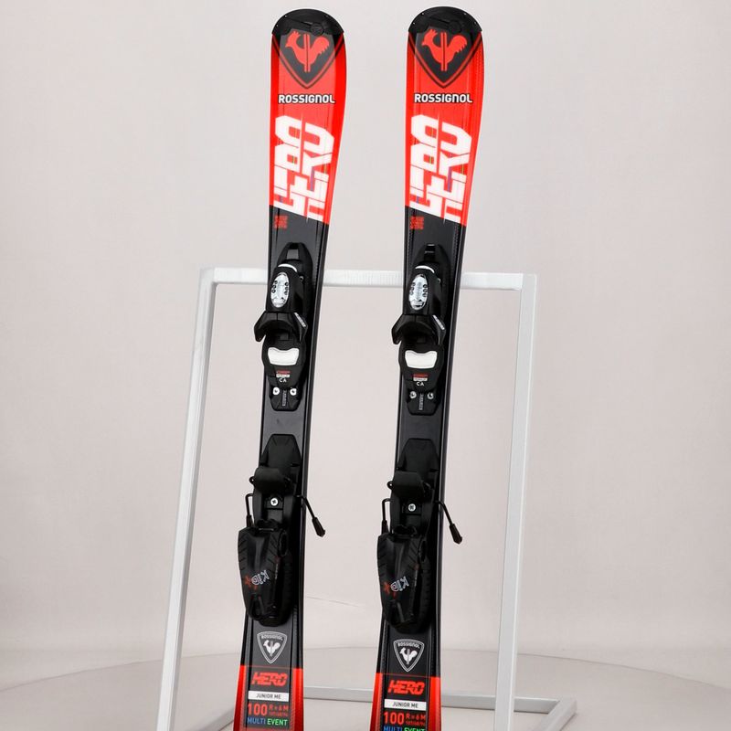 Kinder-Abfahrtsski Rossignol Hero 100-140 + Kid4 red 13