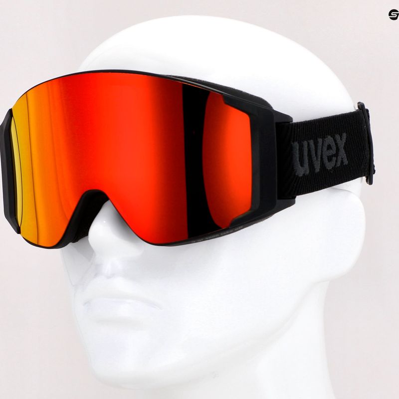 Skibrille UVEX G.gl 3 TOP black mat/mirror red polavision/clear 55/1/332/213 10