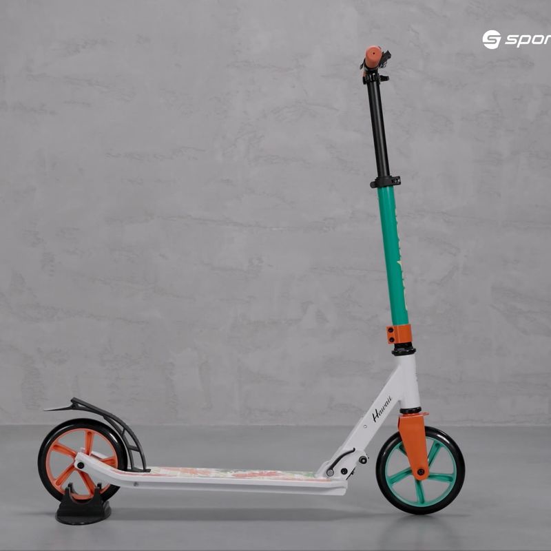 Meteor Holiday Hawaii Scooter weiß und grün 22545 9