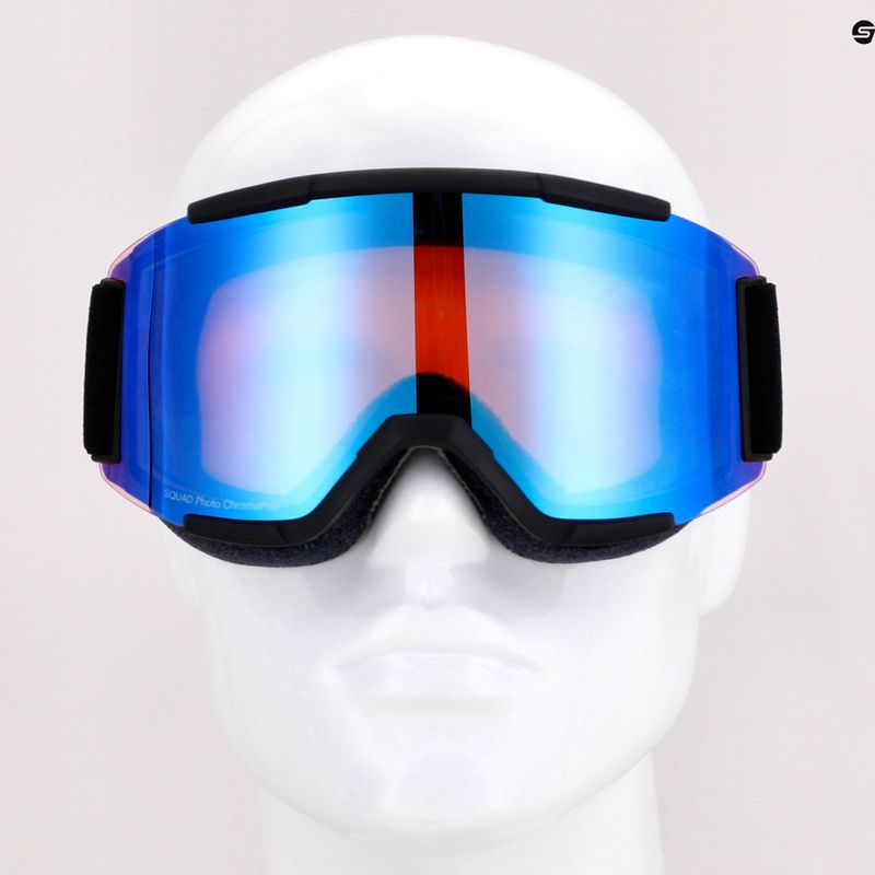 Skibrille Smith Squad black/chromapop photochromic rose flash M668 8