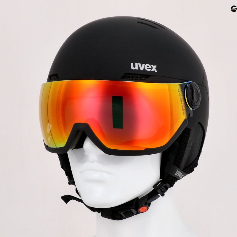 Skihelm UVEX Wanted Visor schwarz 56/6/262/15 9