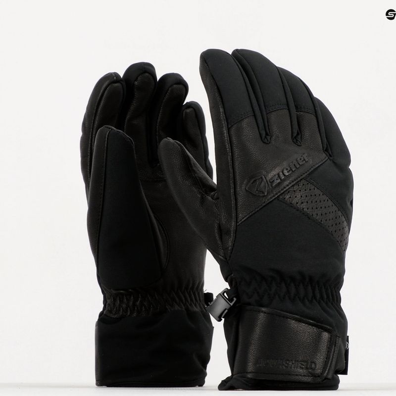 Skihandschuhe Herren ZIENER Getter AS AW schwarz 2211 9