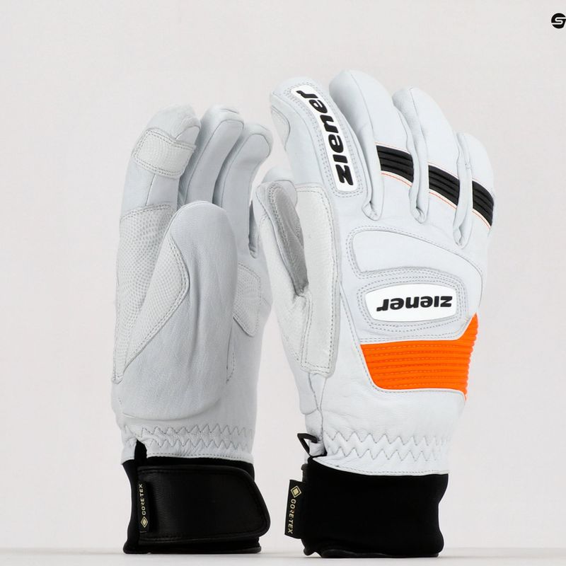 Skihandschuhe Herren ZIENER Guard GTX + Gore Grip PR weiß 8119 10