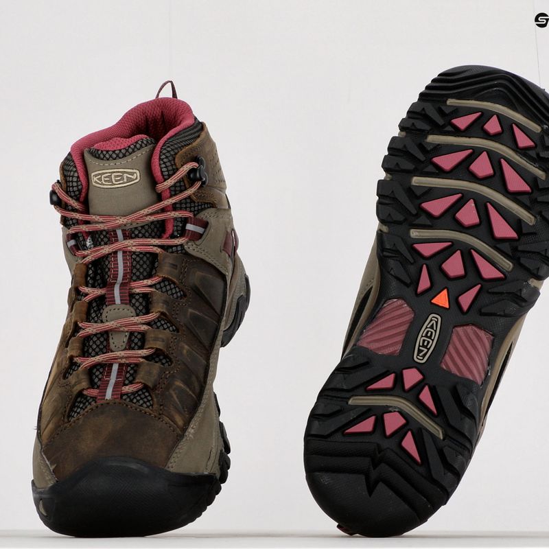 Damen-Trekkingschuhe KEEN Targhee III Mid grau 1023040 18