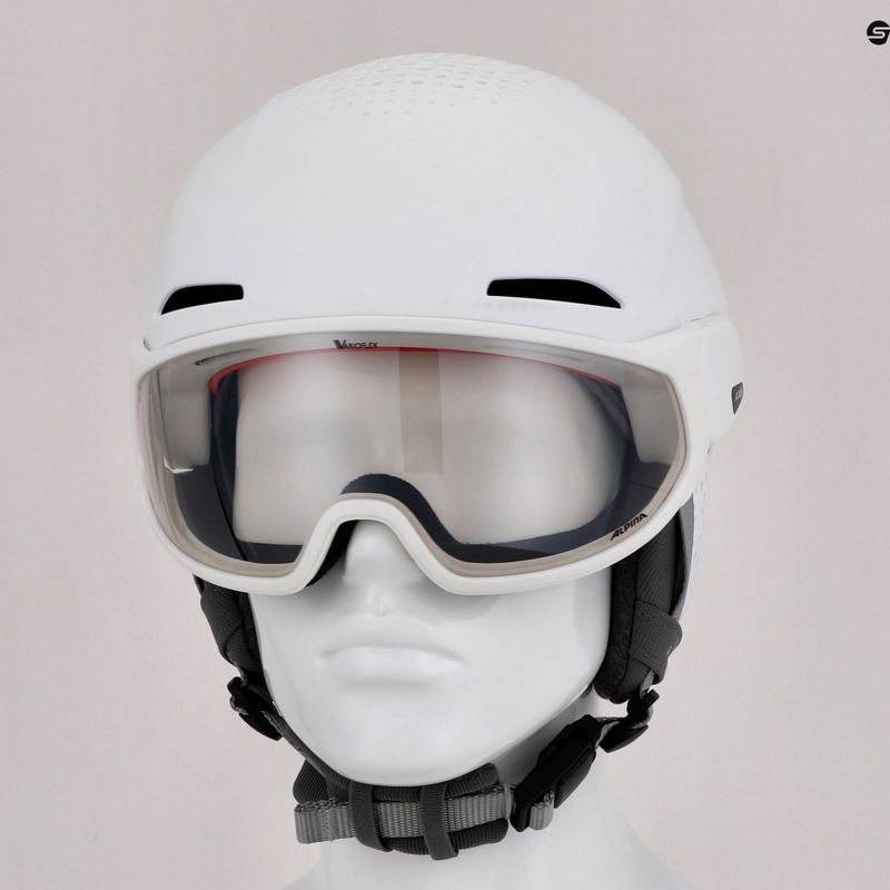 Skihelm Alpina Alto V white matt 15