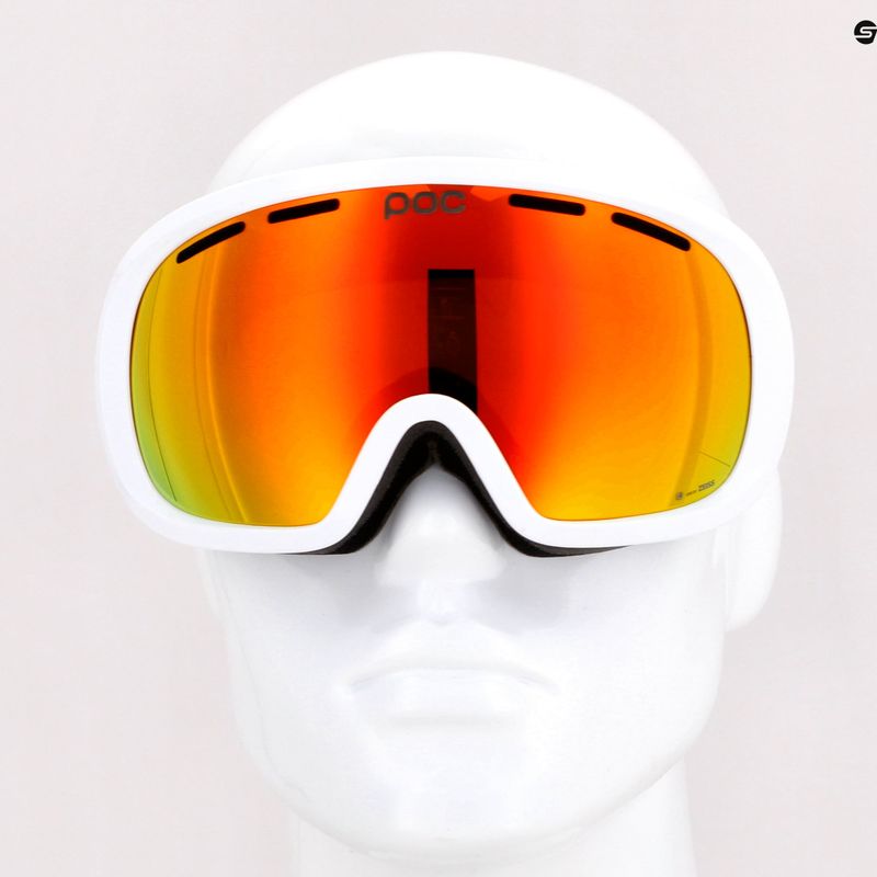 Skibrille POC Fovea Mid Clarity hydrogen white/spektris orange 12