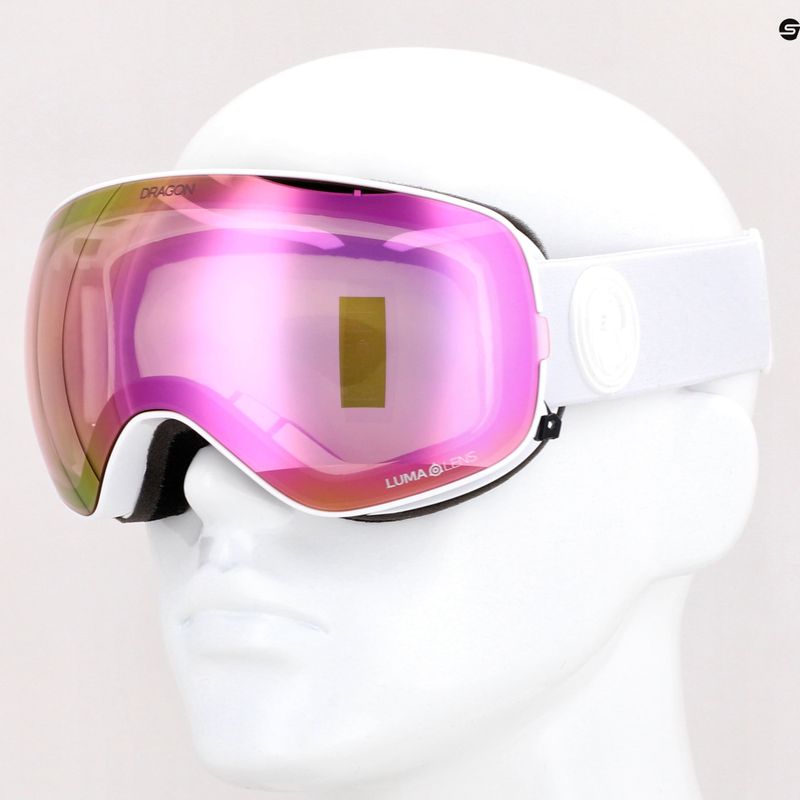 Dragon X2S White Out Skibrille rosa 30786/7230195 12