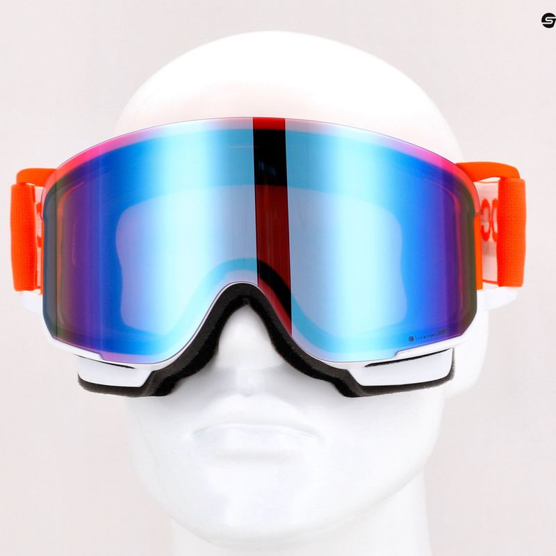 Skibrille POC Nexal Clarity Comp fluorescent orange/hydrogen white/spektris blue 13