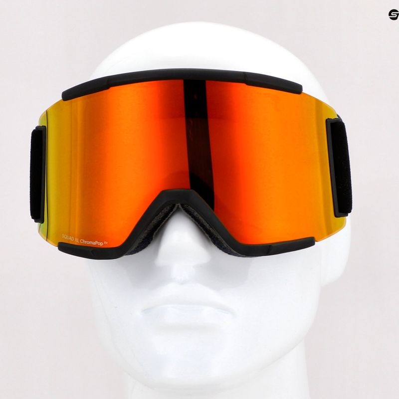 Skibrille Smith Squad XL black/chromapop everyday red mirror M675 10