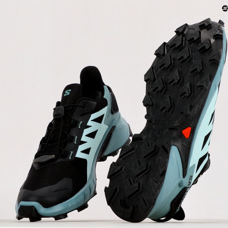 Laufschuhe Damen Salomon Supercross 4 GTX schwarz-blau L417355 21