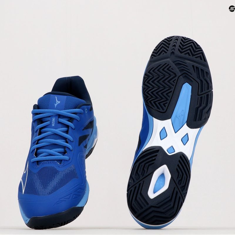 Tennisschuhe Herren Mizuno Wave Exceed Light AC dunkelblau 61GA221826 17