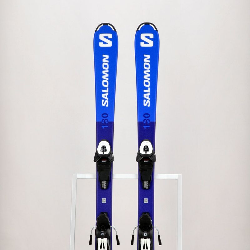 Ski Kinder Salomon S Race MT Jr. + L6 blau L47419 15
