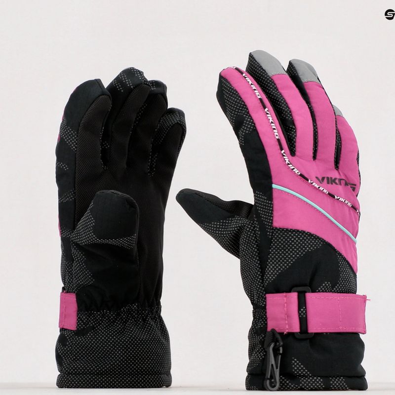 Skihandschuhe Kinder Viking Mate rosa 12/19/3322 9
