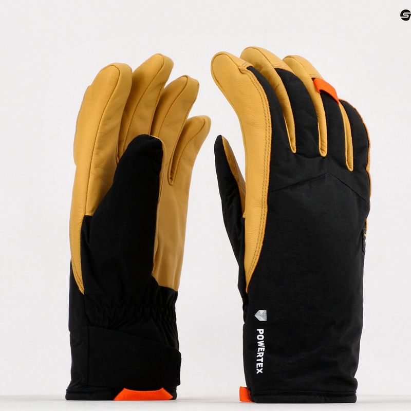 Salewa Herren-Bergsteigerhandschuhe Ortles Ptx/Twr schwarz/gelb 00-0000028531 11
