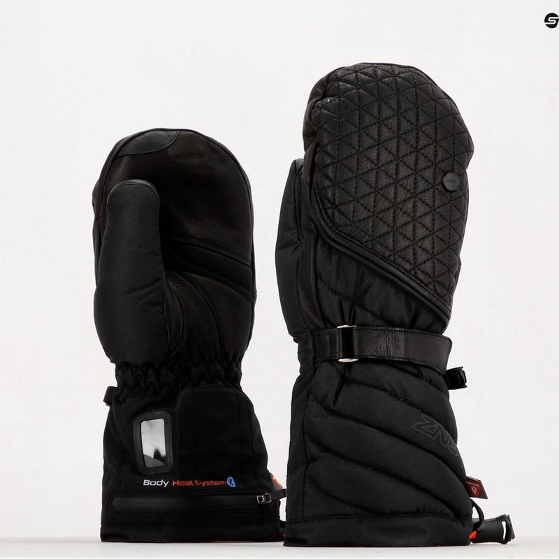 Beheizbare Skihandschuhe Damen Lenz Heat Glove 6. Finger Cap Mittens schwarz 126 8