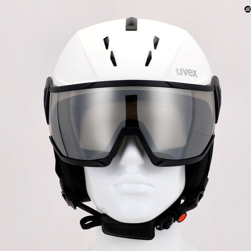 Skihelm UVEX Instinct Visier weiß 56/6/260/50 9