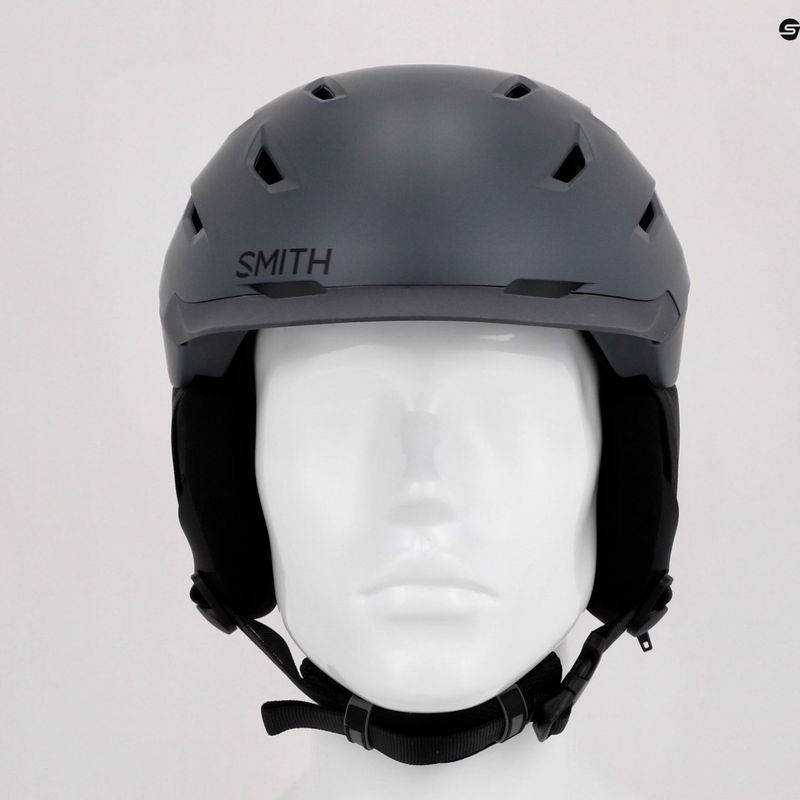 Skihelm Smith Level grau E629 13