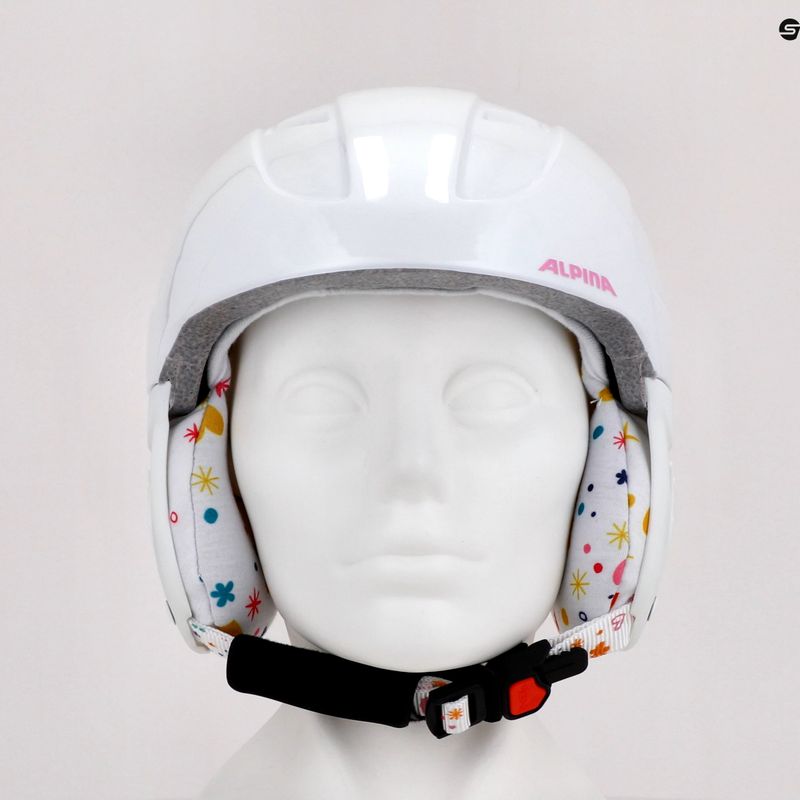 Skihelme für Kinder Alpina Carat white/deco 9