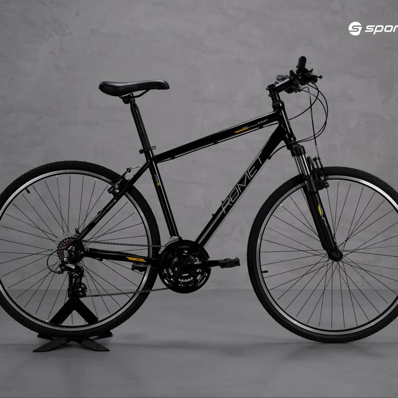 Romet Orkan M Fitnessrad schwarz und gold 17